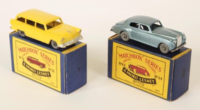 Lot 82 - Matchbox Regular Wheels 31a Ford Customline Station Wagon & 44a Rolls Royce Silver Cloud.