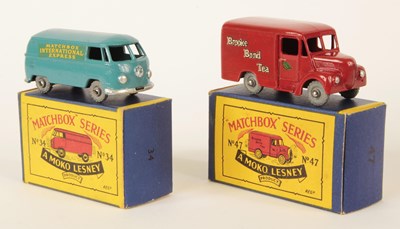 Lot 85 - Matchbox Regular Wheels Pair of 1950's Issue Commercial Vehicles.