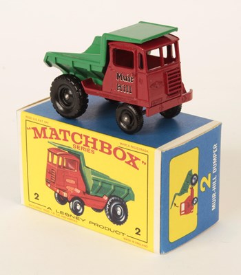 Lot 108 - Matchbox Regular Wheels 2c Muir Hill Site Dumper WITH RARE MUIR HILL DECALS