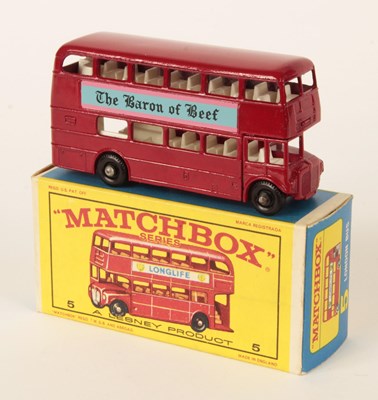 Lot 109 - Matchbox Regular Wheels 5d London Routemaster Bus Promotional Issue "Baron of Beef"