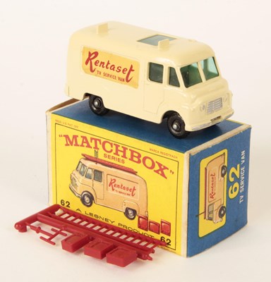 Lot 111 - Matchbox Regular Wheels 62b Commer TV Service Van "Rentaset" WITH SCARCE TYPE E3 BOX.