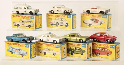 Lot 125 - Matchbox Regular Wheels Group of Late 1960's Issue Cars.