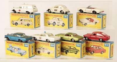 Lot 125 - Matchbox Regular Wheels Group of Late 1960's Issue Cars.