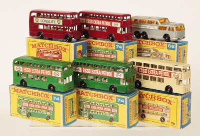 Lot 129 - Matchbox Regular Wheels Group of Mid to Late 1960's Issue Public Service Vehicles.