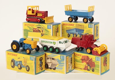 Lot 135 - Matchbox Regular Wheels Group of Early 1970's Issue Models in Type G Superfast Style Boxes.