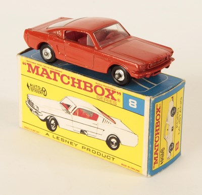 Lot 137 - Matchbox Regular Wheels 8e Ford Mustang RARE TRANSITIONAL BURNT ORANGE BODY