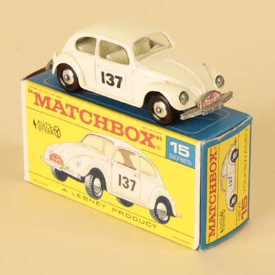 Lot 139 - Matchbox Regular Wheels 15d Volkswagen Beetle Rally Car.