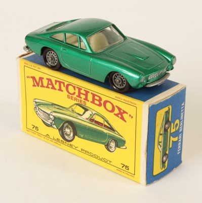 Lot 151 - Matchbox Regular Wheels 75b Ferrari Berlinetta RARE SILVER PAINTED BASE.