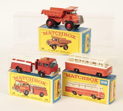 Lot 152 - Matchbox Regular Wheels Group of late 1960's Issue Commercial & Public Service Vehicles.