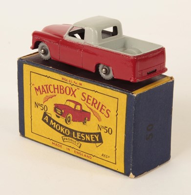 Lot 163 - Matchbox Regular Wheels 50a Commer Pick-Up Truck - Stannard Code 13.