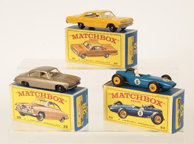 Lot 166 - Matchbox Regular Wheels Group of Cars IN SCARCE TYPE E3 BOXES.