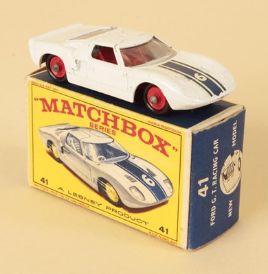 Lot 167 - Matchbox Regular Wheels 41c Ford GT40 RARE RED PLASTIC HUBS.