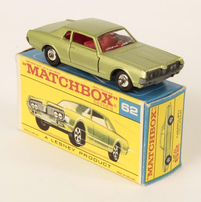 Lot 171 - Matchbox Regular Wheels 62c Mercury Cougar RARE TRANSITIONAL TYPE F2 BOX.