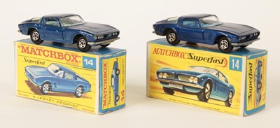 Lot 177 - Matchbox Superfast 2 x 14a Iso Grifo Interior Colour Variations .