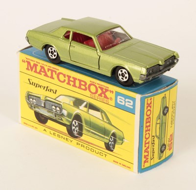 Lot 183 - Matchbox Superfast 62a Mercury Cougar IN RARE TRANSITIONAL TYPE F2 BOX