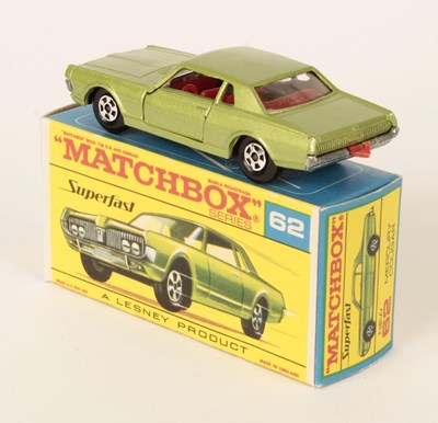Lot 183 - Matchbox Superfast 62a Mercury Cougar IN RARE TRANSITIONAL TYPE F2 BOX