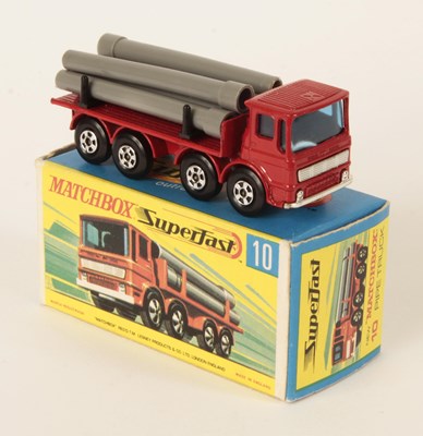 Lot 189 - Matchbox Superfast 10a Leyland Pipe Truck RARE RED CAB & CHASSIS.