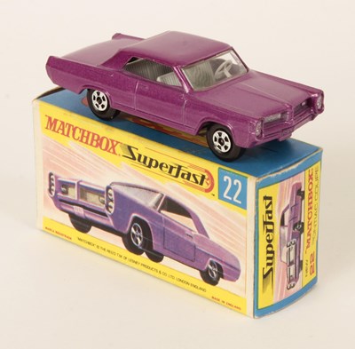 Lot 190 - Matchbox Superfast 22a Pontiac GP Coupe WITH RARE SILVER GRILLE & HEADLAMPS.