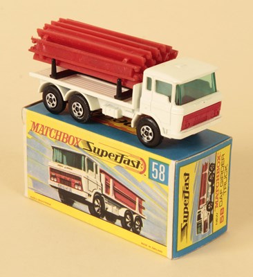 Lot 197 - Matchbox Superfast 58a DAF Girder Truck - RARE OFF WHITE BODY.