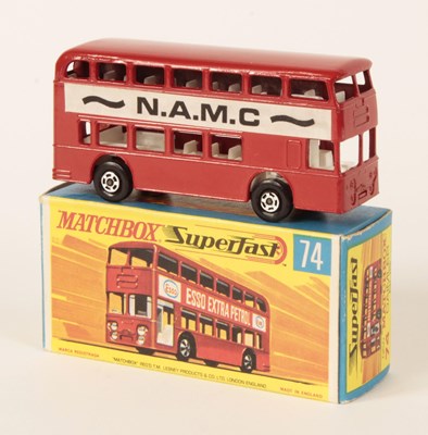 Lot 202 - Matchbox Superfast 74a Daimler Fleetline Bus RARE PROMOTIONAL ISSUE "N.A.M.C. THE MINATURE VEHICLE"