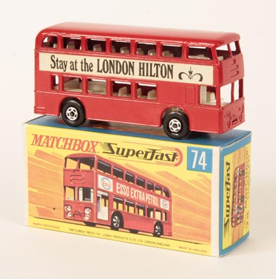 Lot 207 - Matchbox Superfast 74a Daimler Fleetline Bus RARE PROMOTIONAL ISSUE "STAY AT THE KENSINGTON HILTON"