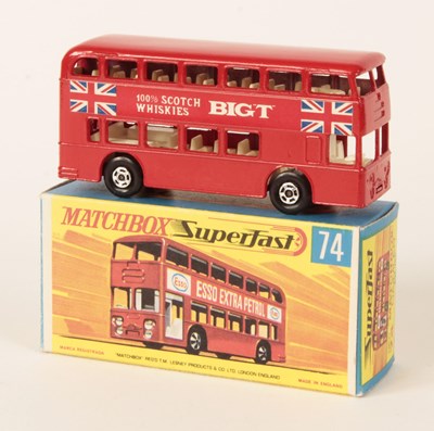 Lot 209 - Matchbox Superfast 74a Daimler Fleetline Bus RARE PROMOTIONAL ISSUE "BIG T 100% SCOTCH WHISKIES"