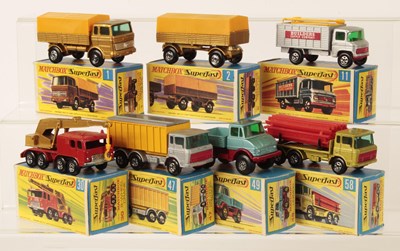 Lot 212 - Matchbox Superfast Group of Early 1970's Issue German Commercial Vehicles