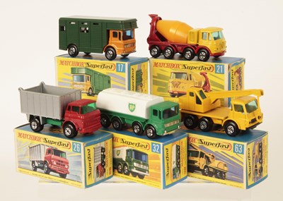 Lot 213 - Matchbox Superfast Group of Early 1970's Issue commercial Vehicles