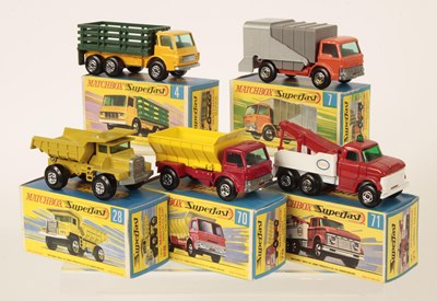 Lot 214 - Matchbox Superfast Group of Early 1970's Issue Commercial Vehicles