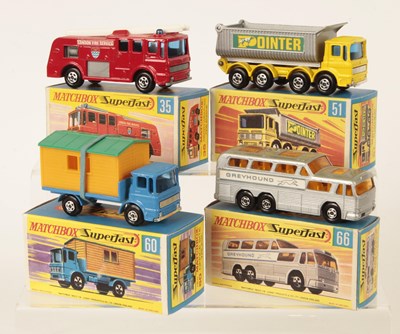 Lot 215 - Matchbox Superfast Group of Early 1970's Issue Commercial Vehicles