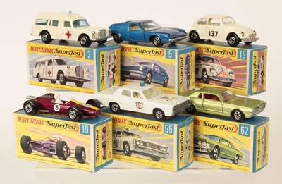 Lot 216 - Matchbox Superfast Group of Early 1970's Issue Cars.