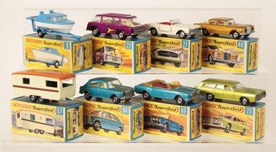 Lot 218 - Matchbox Superfast Group of Early 1970's Issue Cars & Trailers