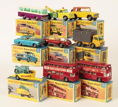 Lot 220 - Matchbox Superfast Group of Early 1970's Issue Models.