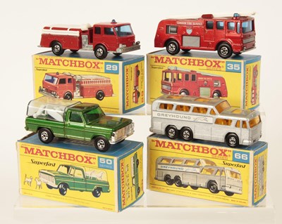 Lot 221 - Matchbox Superfast Group of Early 1970's Issue American Cars & Trailers