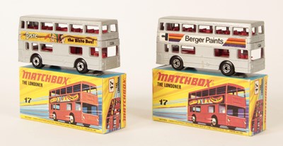 Lot 229 - Matchbox Superfast 2 x 17b Daimler Fleetline Londoner Bus.