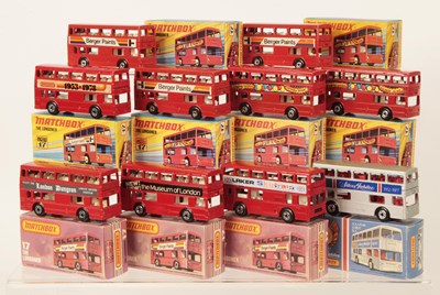 Lot 230 - Matchbox Superfast Group of 10 x 17b Londoner Bus & 17c Leyland Titan Bus