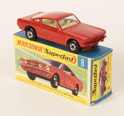 Lot 233 - Matchbox Superfast 8a Ford Mustang - ORANGE-RED BODY