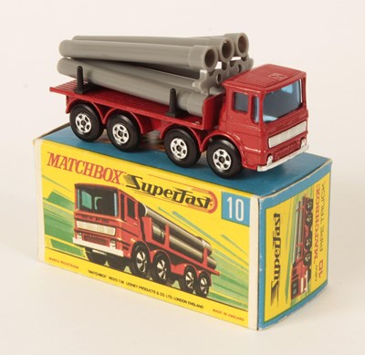 Lot 234 - Matchbox Superfast 10a Leyland Pipe Truck - RARE RED CAB & CHASSIS