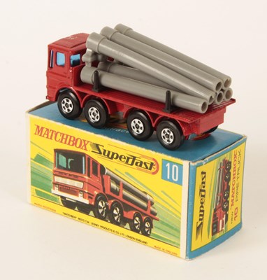 Lot 234 - Matchbox Superfast 10a Leyland Pipe Truck - RARE RED CAB & CHASSIS