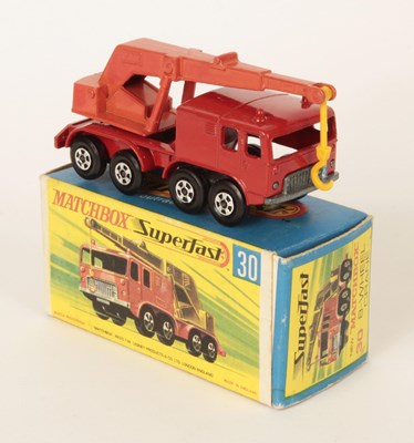 Lot 241 - Matchbox Superfast 30a Faun Crane Truck - RARE ORANGE CRANE JIB