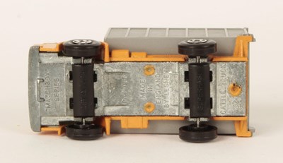 Lot 244 - Matchbox Superfast 37a Dodge Cattle Truck - ORANGE CAB & CHASSIS, RARE SILVER-GREY PLASTIC REAR BODY