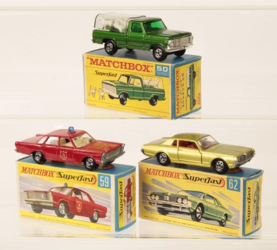 Lot 250 - Matchbox Superfast Group of Early 1970's Issue American Cars & Pick-Up's.