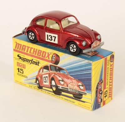 Lot 263 - Matchbox Superfast 15a Volkswagen Beetle Rally Car.