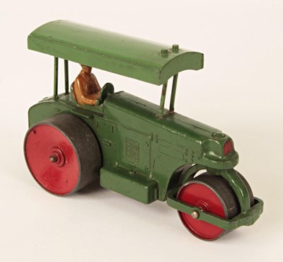 Lot 675 - Dinky Toys 251 Aveling Barford Diesel Roller Unusual Two-Tone Green Variation