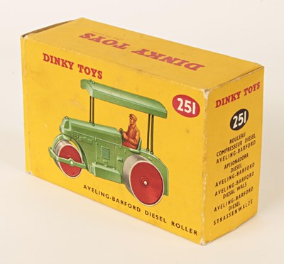 Lot 675 - Dinky Toys 251 Aveling Barford Diesel Roller Unusual Two-Tone Green Variation