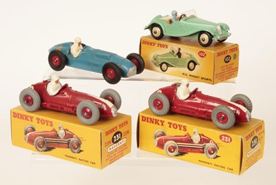 Lot 680 - Dinky Group of 4 x 1950's Issue Racing & Touring Cars