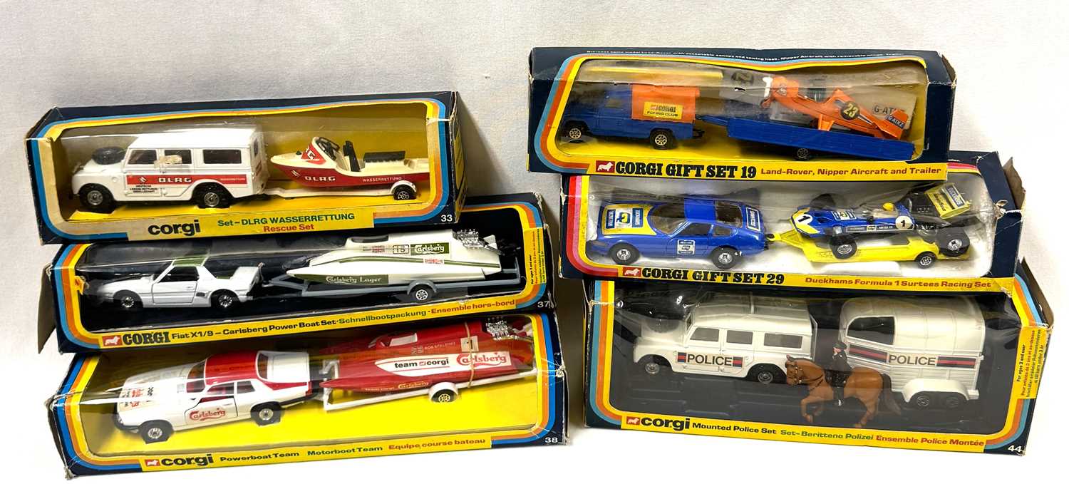 Lot 718 - Corgi Toys Group of 6 x Mid 1970's to Early 1980's Issue Gift Sets Boxed
