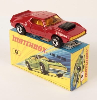 Lot 297 - Matchbox Superfast 9b AMX Javelin Twin Pack Issue - RED BODY WITH CAST SHUT DOORS