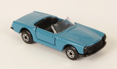 Lot 341 - Matchbox Superfast 27a Mercedes 230SL MADE IN BULGARIA MODEL - BLUE BODY