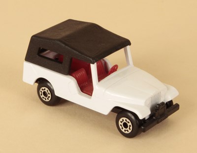 Lot 353 - Matchbox Superfast 53c Jeep CJ6 MADE IN HUNGARY MODEL - WHITE BODY